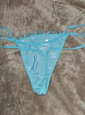 Turquoise blue super sexy thong. Silky soft