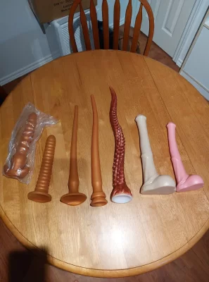 Never used pure silicone dildos